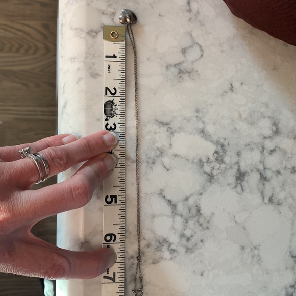 Irregular shaped heart necklace reversible silver - Picture 8 of 12